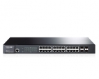 JetStream™ 24-Port Gigabit L2 Managed PoE Switch with 4 Combo SFP Slots TL-SG3424P
